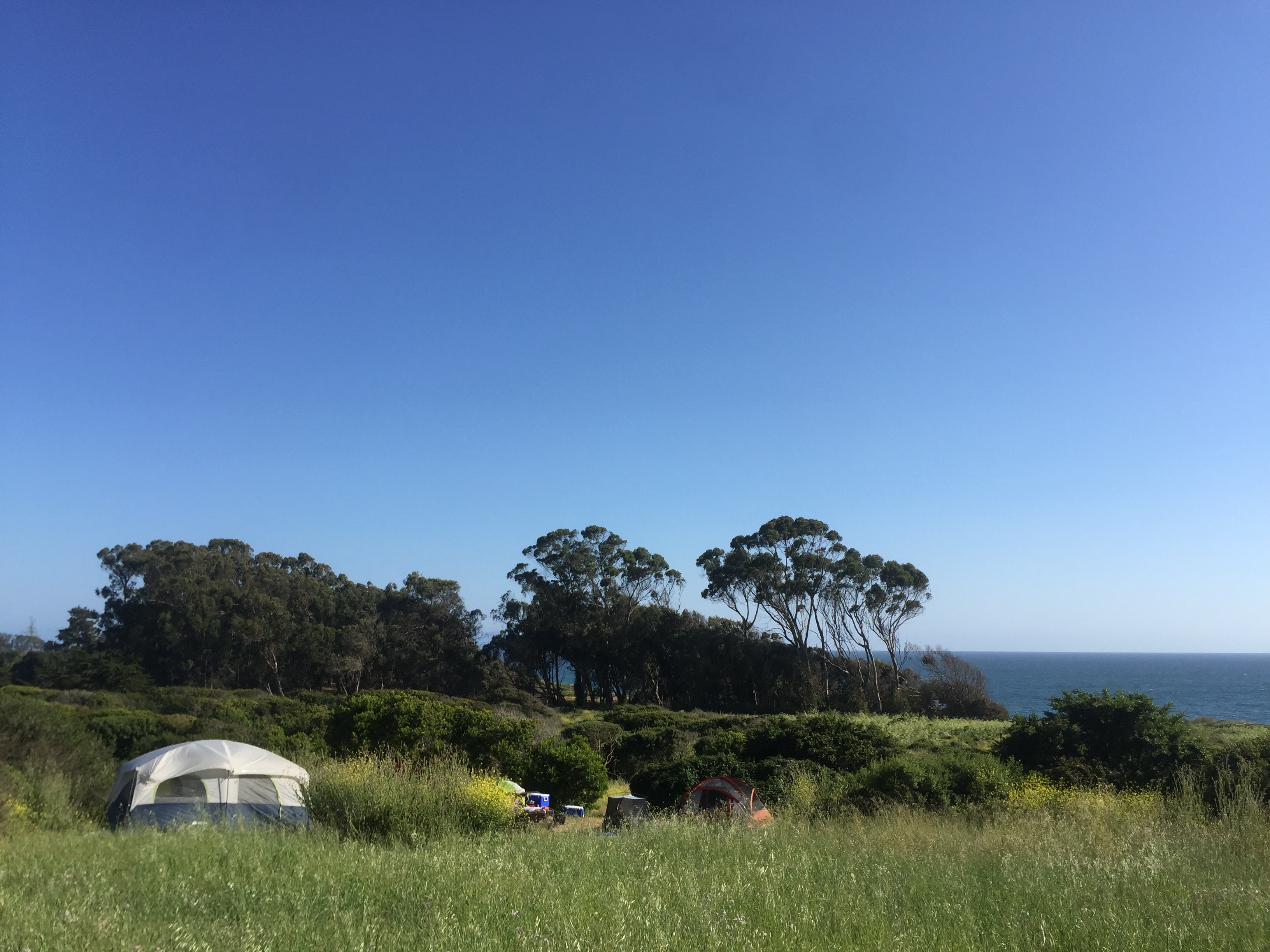 Tent camping at Manresa SB